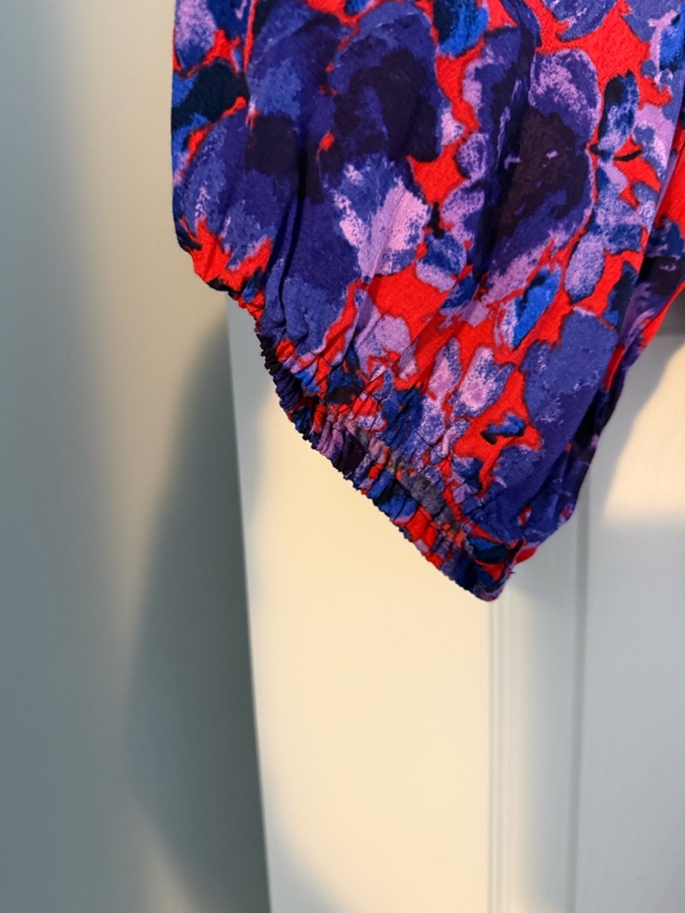 GAP Vibrant Red and Purple Mini Dress